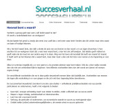 Succesverhaal.nl stimulerende en motiverende verhalen en helemaal gratis!